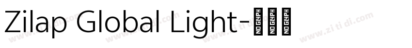 Zilap Global Light字体转换